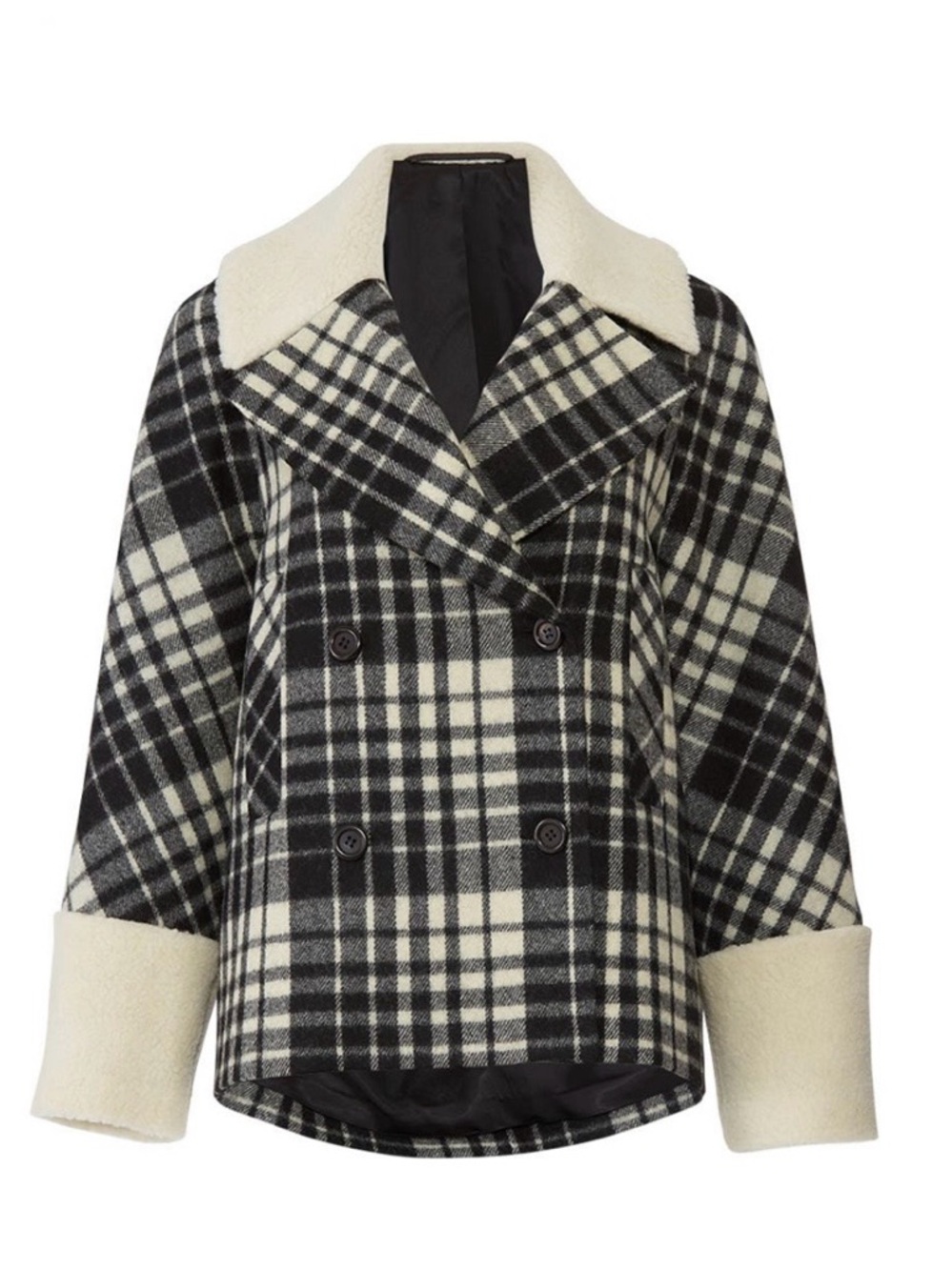 Martin Grant Double Breasted Shearling Jacket~ Size 38 (6)~$968 Original Retail